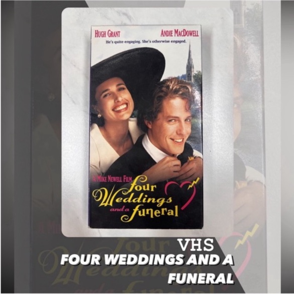 EUC Four Weddings And A Funeral (1994) VHS